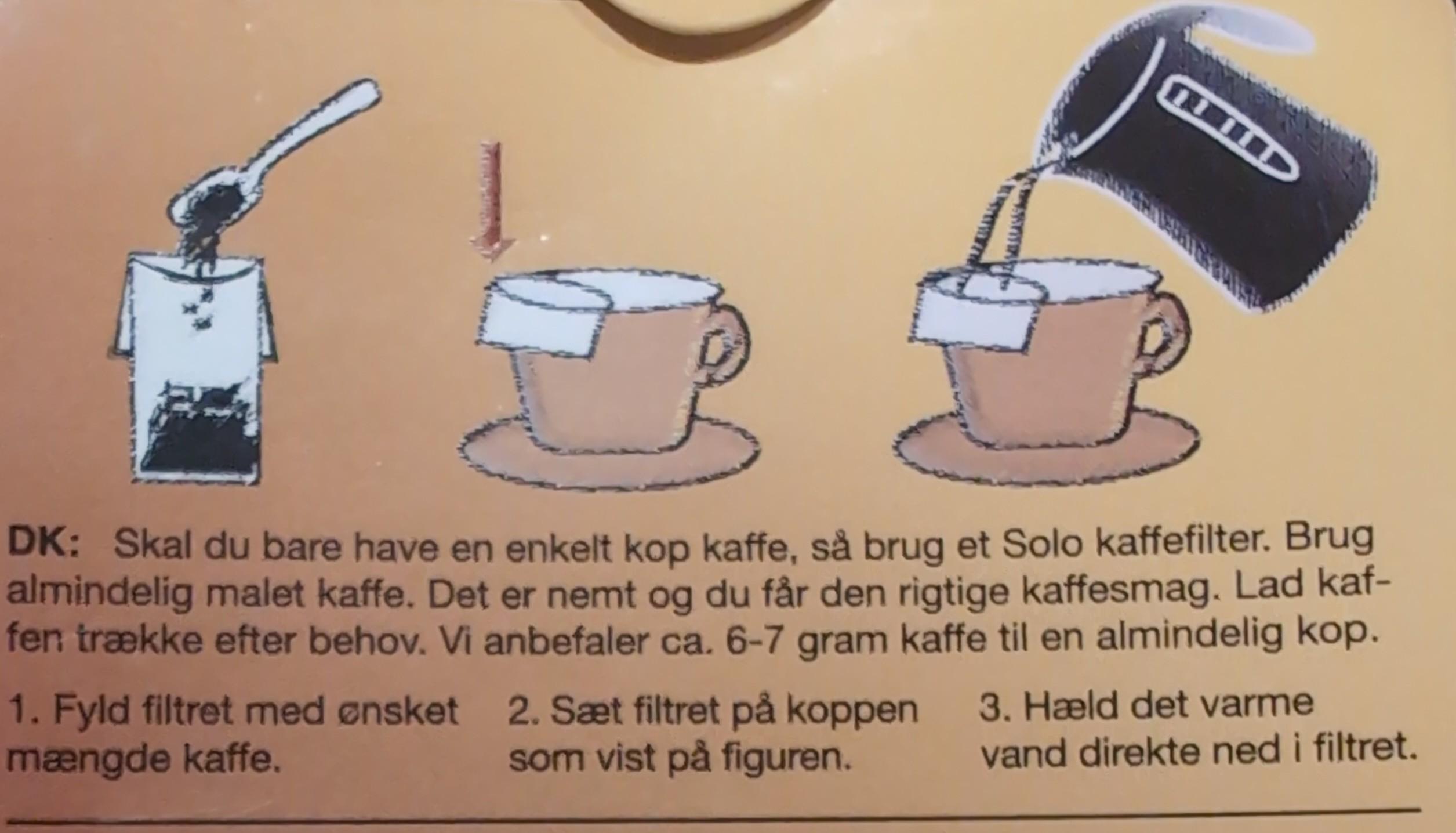 Solos coffee filters, like an empty tea bag you fill with your own ground coffee.