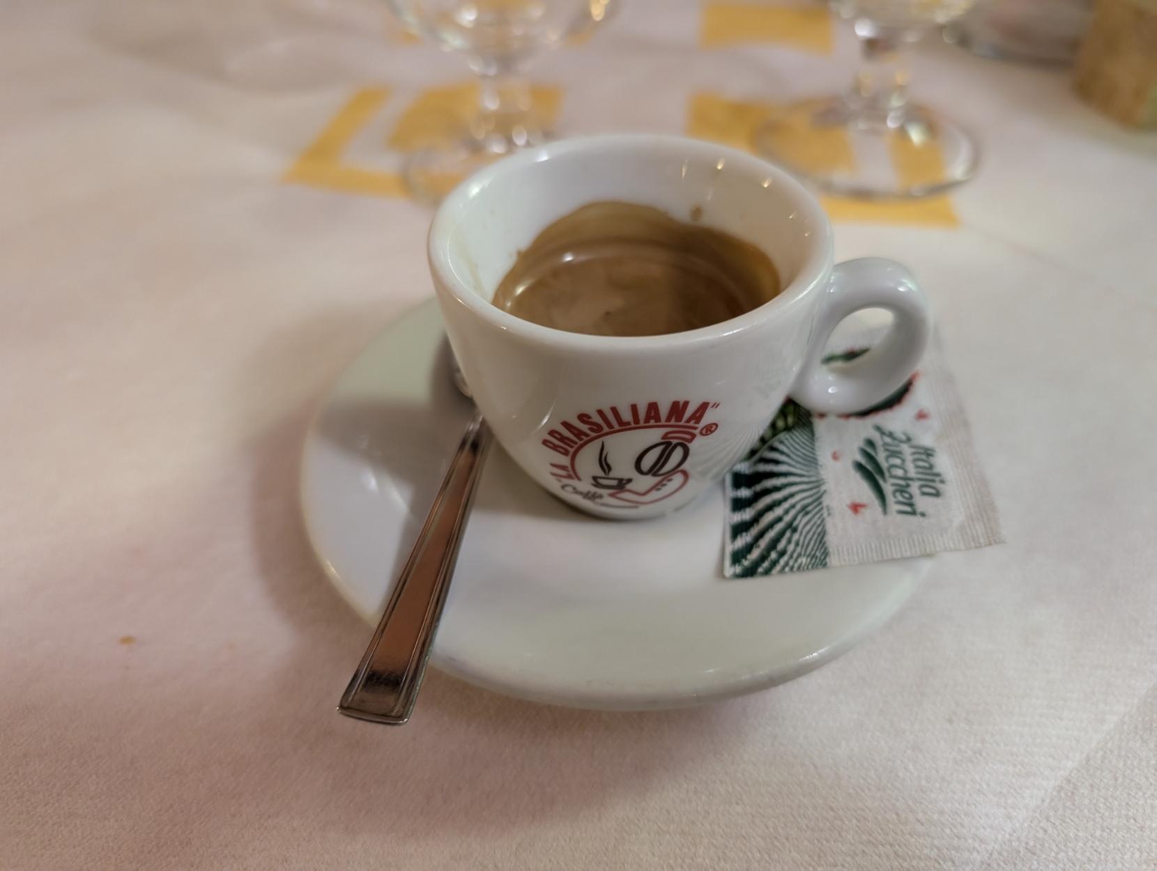 An espresso